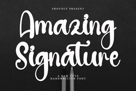 Amazing Signature: A Handwritten Font That Elevates Every Maker’s Design
