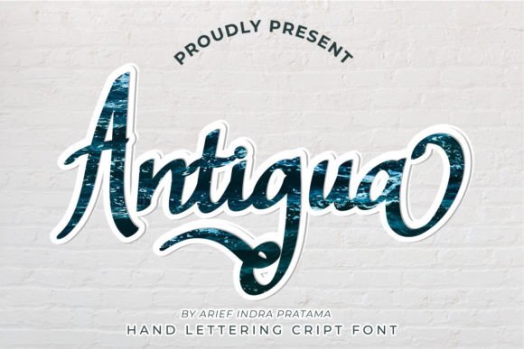 Antigua: The Script Font That Elevates Campaign Visuals with Style and Clarity