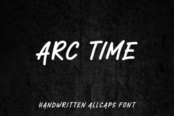 Arc Time: A Minimalist Handwritten Comic Font for Crafters and Makers