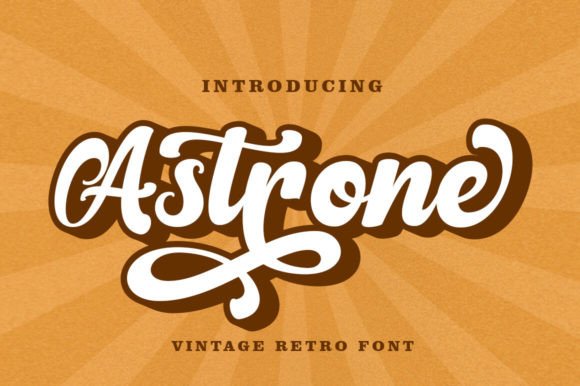 Astrone: The Retro Script Font That Elevates Small Business Branding