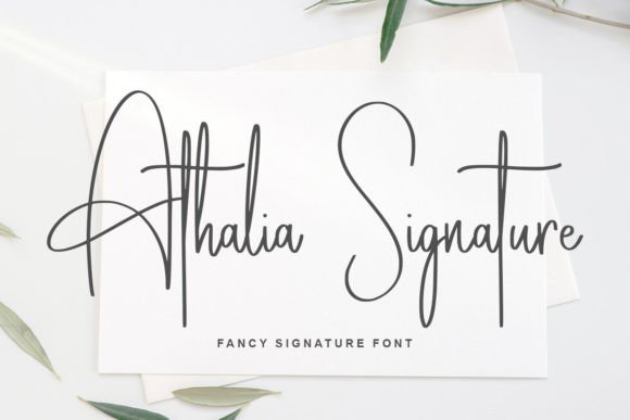 Athalia Signature: A Natural Script Font for Elegant Editorial Design