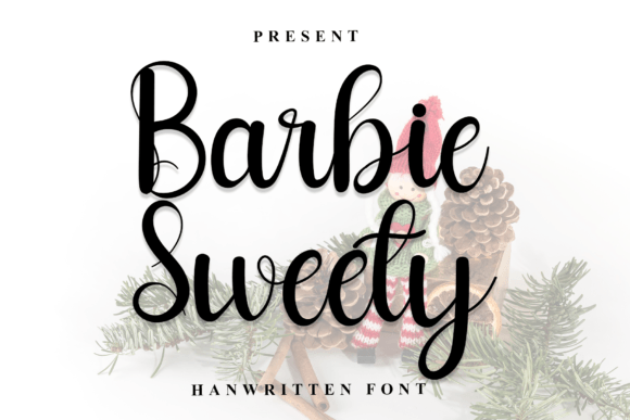 Barbie Sweety: The Handwritten Font That Elevates Digital Marketing Visuals