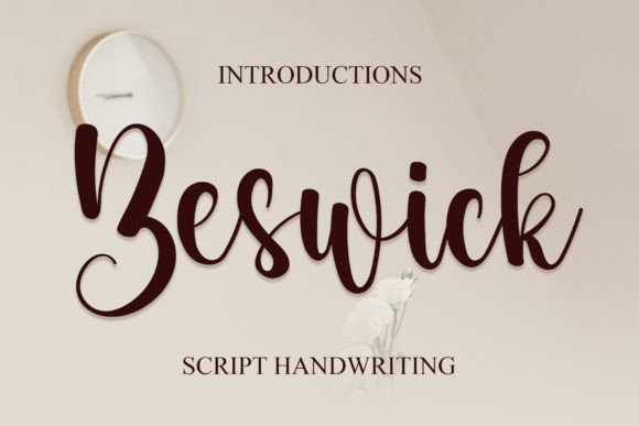 Beswick: A Stylish Handwritten Font for Modern Branding Projects