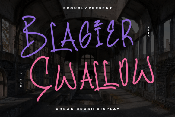 Blagier Swallow: A Versatile Urban Handwritten Font for Crafters and Makers