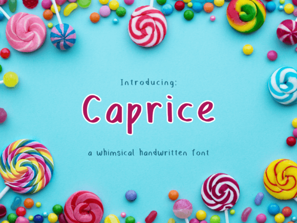 Caprice: A Playful Handwritten Font for Expressive Editorial Design