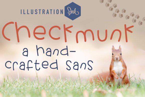 Checkmunk: A Playful Handcrafted Font for Small Business Branding