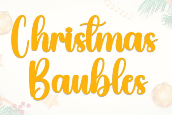 Christmas Baubles: A Festive Handwritten Font for Scroll-Stopping Digital Campaigns