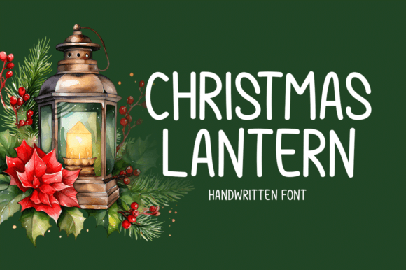Christmas Lantern: A Handwritten Font That Brings Warmth to Editorial Design