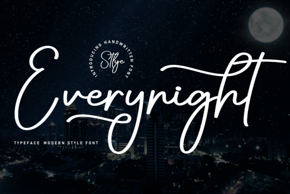 Everynight: A Handwritten Font with Timeless Elegance for Brand Designers