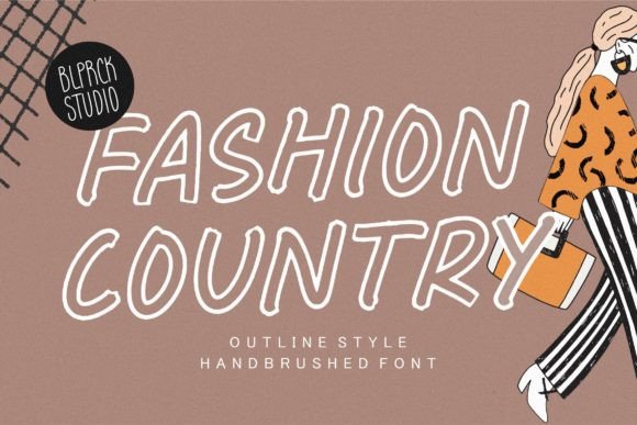 Fashion Country: A Handbrushed Script Font for Distinct Branding