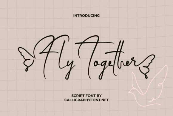 Fly Together Font: A Stylish Script for Editorial Elegance