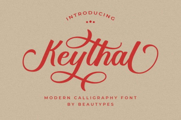 Keythal: A Handwritten Script Font for Warm Editorial Design