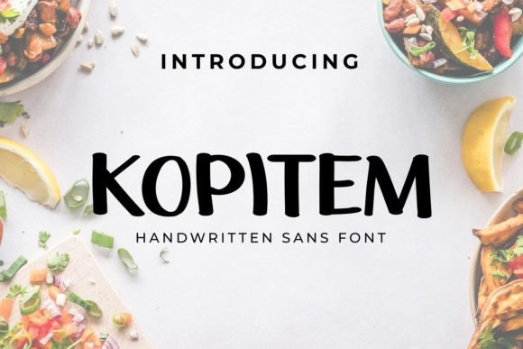 Kopitem: A Handwritten Font That Elevates Small Business Branding