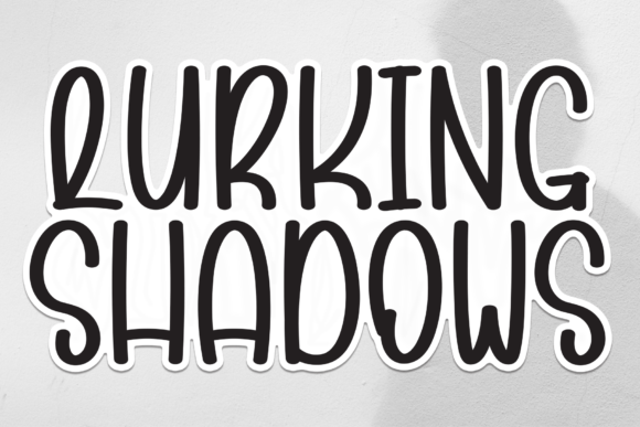 Lurking Shadows: A Sweet Handwritten Font for Creative Branding