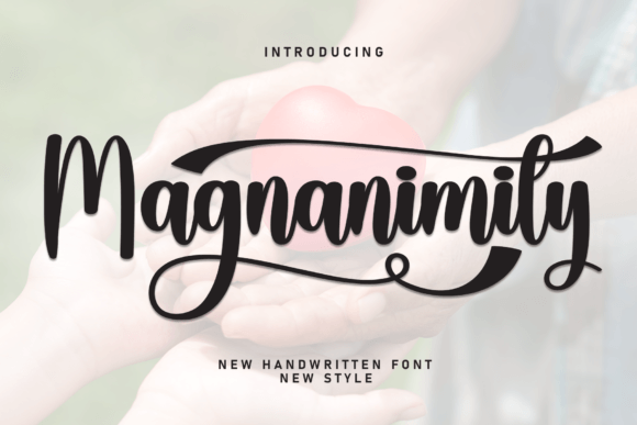 Magnanimity: A Sweet Handwritten Font for Real Branding Projects