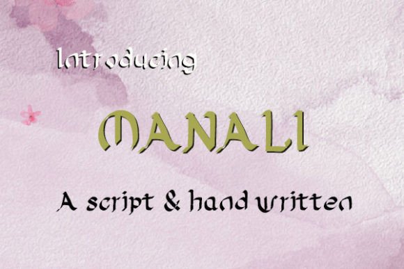 Manali Font: A Handwritten Typeface for Authentic Digital Branding
