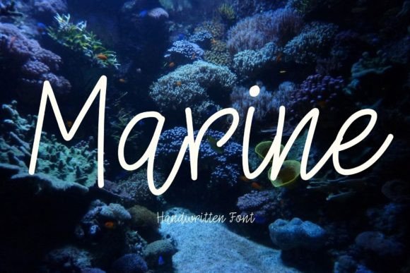 Marine: A Playful Handwritten Font for Modern Campaign Design