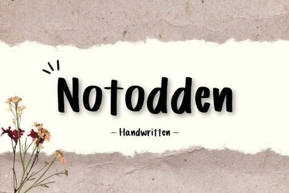 Notodden: A Friendly Script Font for Editorial Design and Digital Publishing