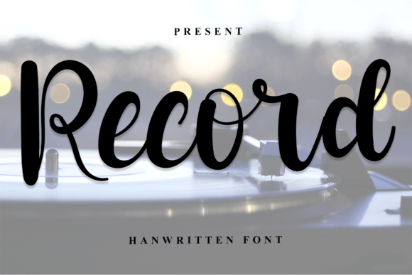 Record: A Handwritten Font That Elevates Brand Identity with Class and Modernity