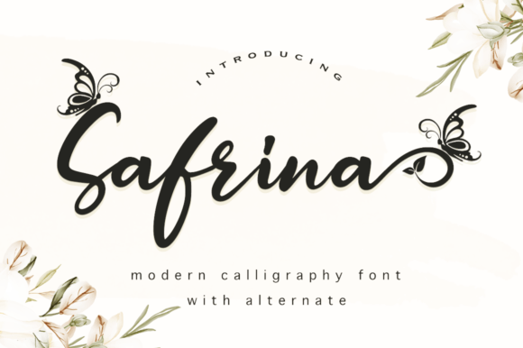 Safrina: A Stylish Script Font for Elegant Branding Projects