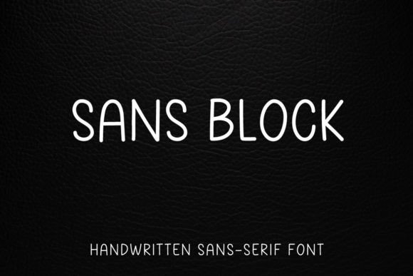 Sans Block: A Handwritten Font for Modern Editorial Design
