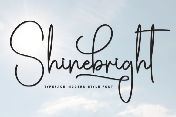 Shinebright: A Modern Handwritten Script Font for Crafters & Sellers
