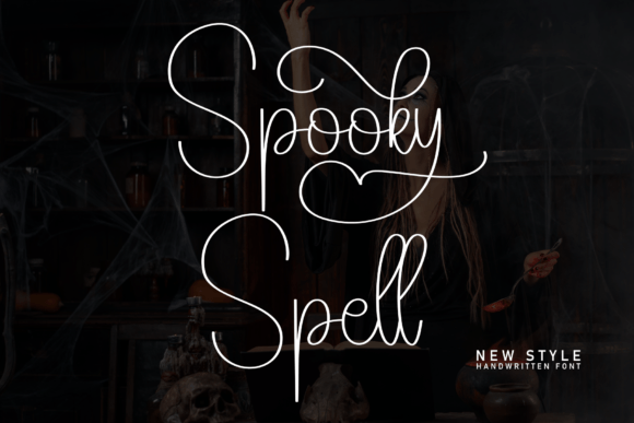 Spooky Spell Font: A Handwritten Display Typeface for Digital Charm