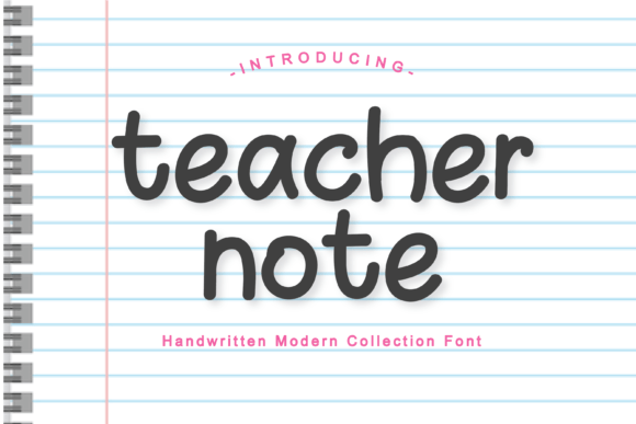 Teacher Note: A Sweet Handwritten Font for Warm Brand Identities