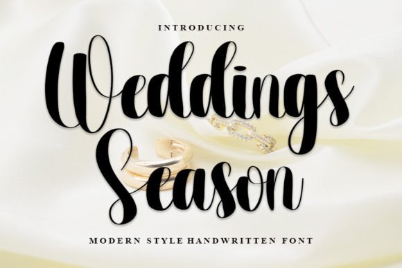 Weddings Season: A Stylish Handwritten Font for Business Branding