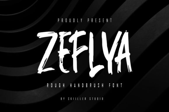 Zeflya: A Modern Textured Font for Creative Branding Projects